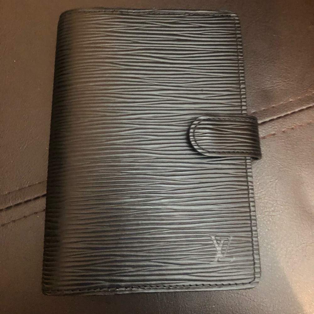 Louis Vuitton Black Epi Leather Agenda PM (small)